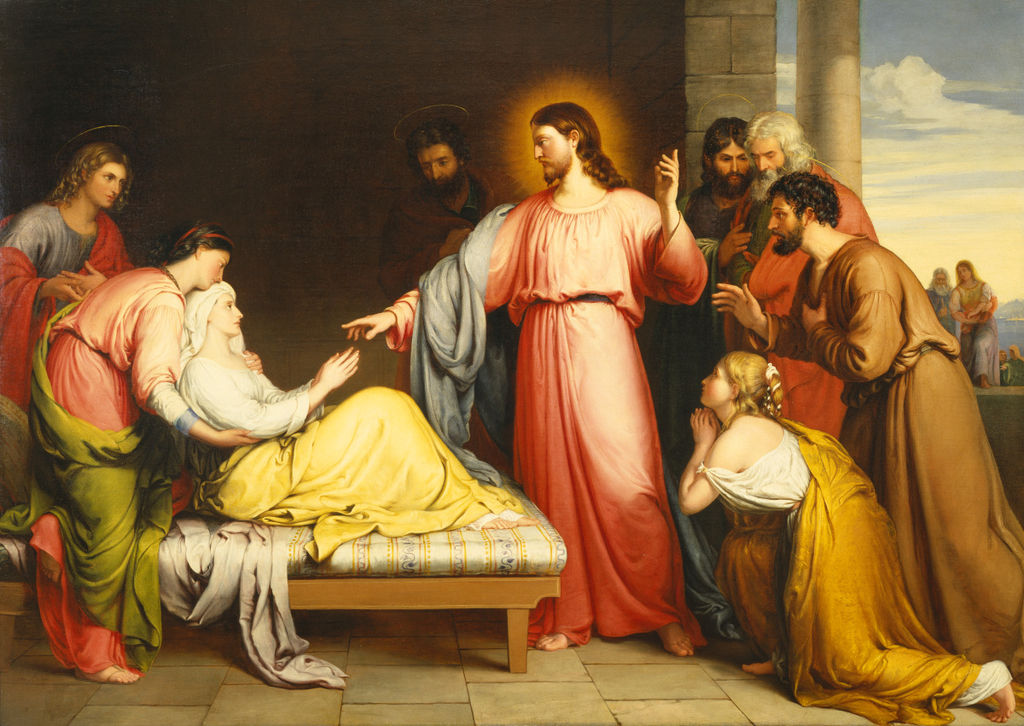 Christ_Healing_the_Mother_of_Simon_Peter’s_Wife_by_John_Bridges