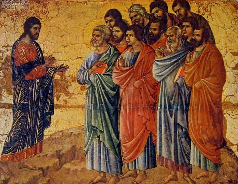 Duccio - Gesù con Apostoli