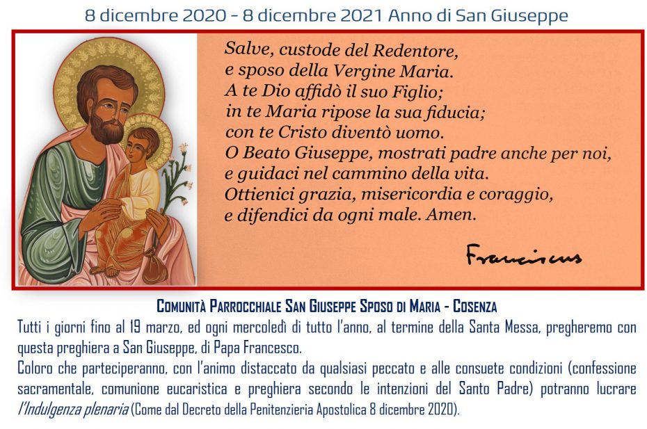 Preghiera a San Giuseppe – SAN GIUSEPPE SPOSO DI MARIA